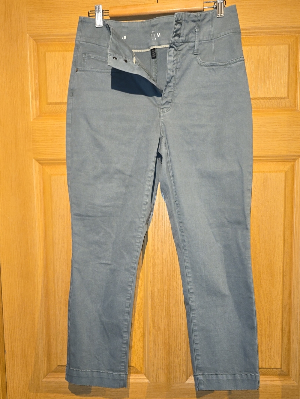 White House Black Market Cropped Ankle Pants in Slate Blue